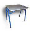 Pupitre unipersonal normado N2 - formalita blanca - estructura azul